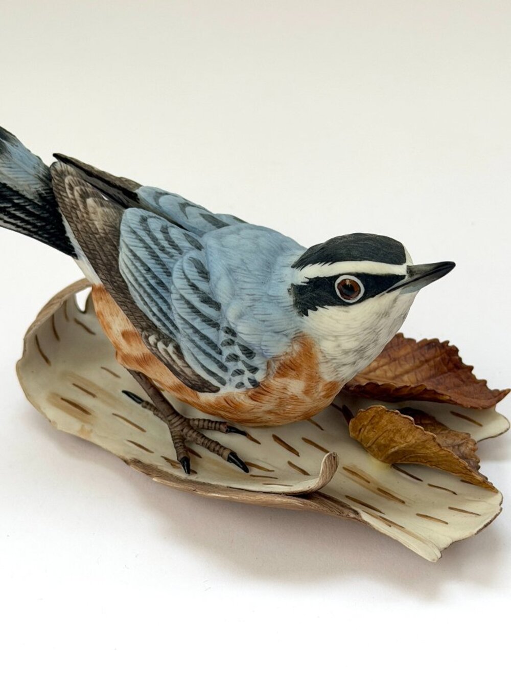 Vintage Lenox Red-Breasted Nuthatch Porcelain Bird
